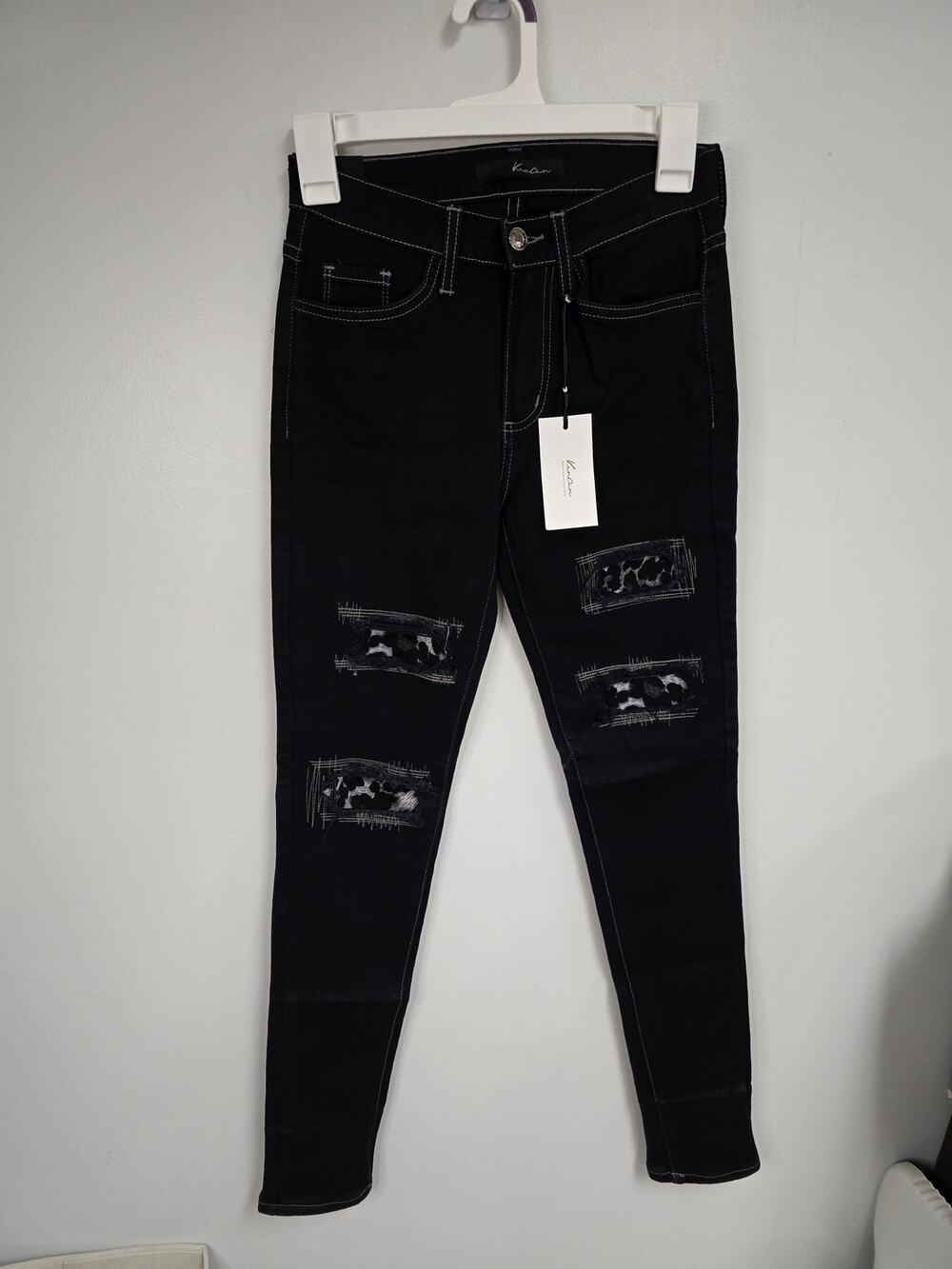 inseam & pics? KanCan womens black skinny jeans NWT sz w3/25